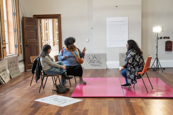 Quarantine, Why I am and why I am not: Part 2: The Rooms, at Battersea Arts Centre, 2026. Photo: Ewan Michael Riley